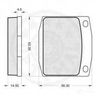 Тормозные колодки, комплект OPTIMAL 9188 HN1 OE8T 4031185145916 1273655 - Изображение 2