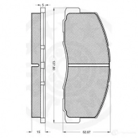 Тормозные колодки дисковые, комплект OPTIMAL 209 55 1273859 9387 CF6ZYD - Изображение 2