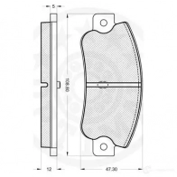 Тормозные колодки дисковые, комплект OPTIMAL 9617 E9PZ4T 1274192 2110 7 - Изображение 2