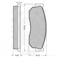 Тормозные колодки, комплект OPTIMAL 9M6RY0O 9310 1273795 2 0958 - Изображение 2