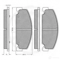 Тормозные колодки, комплект OPTIMAL 4031185141116 1274129 ING GSDM 9568 - Изображение 2