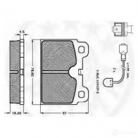 Тормозные колодки, комплект OPTIMAL 4031185143066 1273769 9255 V7X6 YN - Изображение 2