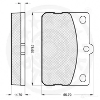 Тормозные колодки дисковые, комплект OPTIMAL 4031185145848 9180 1273651 0 X0FW - Изображение 3