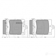 Тормозные колодки дисковые, комплект OPTIMAL QPRFVI D 4031185151894 10468 1271704 - Изображение 3