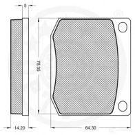 Тормозные колодки дисковые, комплект OPTIMAL 4031185144612 1273644 F 2EG4J 9168 - Изображение 3