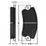 Тормозные колодки дисковые, комплект OPTIMAL 1272729 4031185133180 FB W2W 3500 - Изображение 3