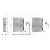 Тормозные колодки, комплект OPTIMAL 2137 U3NR 7PO 4031185135672 1272465 - Изображение 2