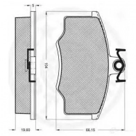 Тормозные колодки, комплект OPTIMAL 1272923 5904 9LZ MCD 4031185144865 - Изображение 2