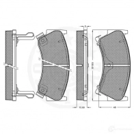 Тормозные колодки дисковые, комплект OPTIMAL 4031185137386 I8 3UY9 10183 1271526 - Изображение 3