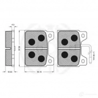 Тормозные колодки, комплект OPTIMAL 9118 BR 720 4031185145398 1273545 - Изображение 2