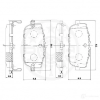 Тормозные колодки дисковые, комплект OPTIMAL 12526 LJ V7H 4031185371353 1272216 - Изображение 3