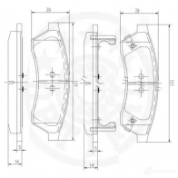 Тормозные колодки дисковые, комплект OPTIMAL 12564 6V09Z F 1272254 4031185577915 - Изображение 3
