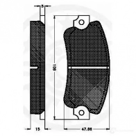 Тормозные колодки дисковые, комплект OPTIMAL Z PEAXOA 3502 4031185133197 1272732 - Изображение 3