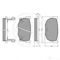 Тормозные колодки, комплект OPTIMAL H JM8KK6 4031185143950 9314 1273796 - Изображение 2