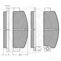 Тормозные колодки, комплект OPTIMAL F2 M3Y 1273658 4031185145961 9198 - Изображение 2