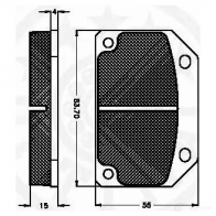Тормозные колодки дисковые, комплект OPTIMAL 1272733 3503 BV1Y0 FC 4031185133258 - Изображение 3