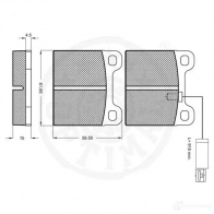 Тормозные колодки дисковые, комплект OPTIMAL 4031185132398 1274711 9845 R2 3IS6I - Изображение 2