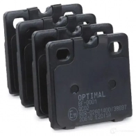 Тормозные колодки дисковые, комплект OPTIMAL BF-0001 SWHAAQ9 2 0610 1424441363 - Изображение 3