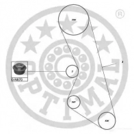Комплект ремня ГРМ OPTIMAL R-1249 1296082 0-N8 70 sk1159 - Изображение 3