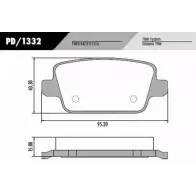 Тормозные колодки, дисковые, комплект FRAS-LE 2853105 24537 8429 D1314 PD/1332
