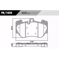 Тормозные колодки, дисковые, комплект FRAS-LE 23961 8421 D1130 PD/1450 2853173