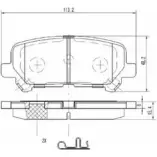 Тормозные колодки, дисковые, комплект FRAS-LE 8397 D1281 25434 2853217 PD/1498