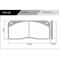 Тормозные колодки, дисковые, комплект FRAS-LE 29302 7816 D442 PD/154_CV Advanced 2853224