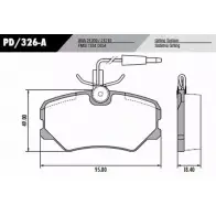 Тормозные колодки, дисковые, комплект FRAS-LE PD/326-A 2853324 21210 21209