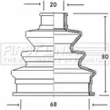 Пыльник шруса, ремкомплект FIRST LINE F0GJ6GL Peugeot FCB2032 QH WQ7