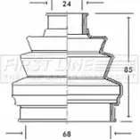 Пыльник шруса, ремкомплект FIRST LINE 60O6K FCB2042 Ford Scorpio 2 (FE, GFR, GGR) Универсал 2.0 i 16V 136 л.с. 1994 – 1998 ZYG1 JW4