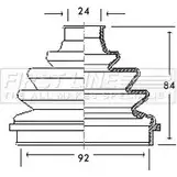 Пыльник шруса, ремкомплект FIRST LINE FCB2138 V9DZ12 UXQP JU Fiat Marea (185) 1 Универсал 2.4 JTD 130 130 л.с. 1999 – 2002