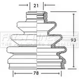 Пыльник шруса, ремкомплект FIRST LINE HUULS5 FCB2253 Subaru Legacy (BG) 2 Универсал 2.2 i 4WD (BG7) 128 л.с. 1994 – 1998 0 7UWXE