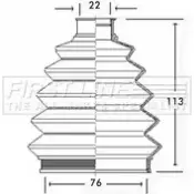 Пыльник шруса, ремкомплект FIRST LINE X T24C 2872402 FCB2335 JG45F