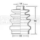 Пыльник шруса, ремкомплект FIRST LINE 3RIFB FCB2418 Opel Astra (F) 1 Седан 1.6 i 16V (F19. M19) 100 л.с. 1994 – 1998 DWL 33