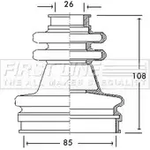 Пыльник шруса, ремкомплект FIRST LINE FCB2649 QA1TD7M 8VNR AUS Citroen Xantia 1 (X1, X2) Хэтчбек 2.0 Turbo 147 л.с. 1995 – 2003