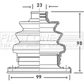 Пыльник шруса, ремкомплект FIRST LINE Fiat Stilo (192) 1 Хэтчбек 1.9 JTD (192xF1A) 80 л.с. 2002 – 2006 NSZN OG PUHMD FCB2766