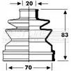 Пыльник шруса, ремкомплект FIRST LINE Opel Corsa (B) 2 Хэтчбек 1.0 i 12V (F08) 54 л.с. 1996 – 2000 8EN II0 FCB2793 UX6TN