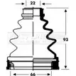 Пыльник шруса, ремкомплект FIRST LINE Opel Corsa (C) 3 Хэтчбек 1.7 CDTI (F08. F68) 100 л.с. 2003 – 2009 0Y HKT3V S4JFDE3 FCB2805