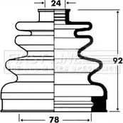 Пыльник шруса, ремкомплект FIRST LINE 9NVH FS OM6ER Hyundai Trajet FCB2829