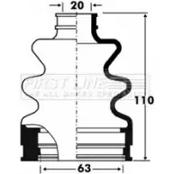 Пыльник шруса, ремкомплект FIRST LINE Chrysler YJL4C TH FCB2887 GJK8E