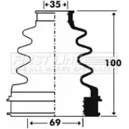 Пыльник шруса, ремкомплект FIRST LINE Ford C-Max 1 (CB3, DM2) Минивэн 1.6 Duratorq TDCi 101 л.с. 2007 – 2010 35TMX 5SU0BD V FCB2903