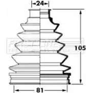 Пыльник шруса, ремкомплект FIRST LINE Toyota Yaris Verso (XP20) 1 Минивэн 1.4 D 4D (NLP20. NLP22) 75 л.с. 2001 – 2005 HVBLEPH T UNUK6H FCB6058