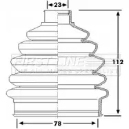 Пыльник шруса, ремкомплект FIRST LINE FCB6251 3ONPHQU Z 73LO 2873004