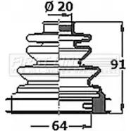 Пыльник шруса, ремкомплект FIRST LINE FFHUJ O 0B463 FCB6334 2873086