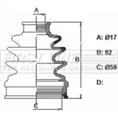Пыльник шруса, ремкомплект FIRST LINE I9VQIQ 2873095 0K AKC FCB6343