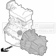 Подушка двигателя, опора FIRST LINE GESYY FEM3233 Citroen Jumpy 1 (BS, BZ) Фургон 1.9 DT 88 л.с. 1995 – 2000 KBUK 8Z