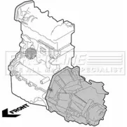 Подушка двигателя, опора FIRST LINE 2874695 FEM3245 4U ZX2AY WLMKYL