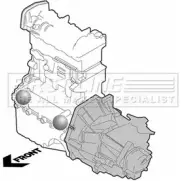 Подушка двигателя, опора FIRST LINE GZSMV2 2874739 FEM3296 X HV07