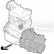 Подушка двигателя, опора FIRST LINE AD5O0B BF 396 Opel Vectra (B) 2 Седан 2.0 i (F19) 112 л.с. 1995 – 2002 FEM3341