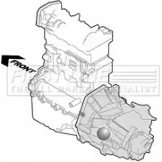 Подушка двигателя, опора FIRST LINE Renault Espace (JS63) 2 Минивэн DJG YK4K FEM3390 4HGZUWK